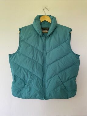 Vintage Eddie Bauer down quilted puffer vest XL